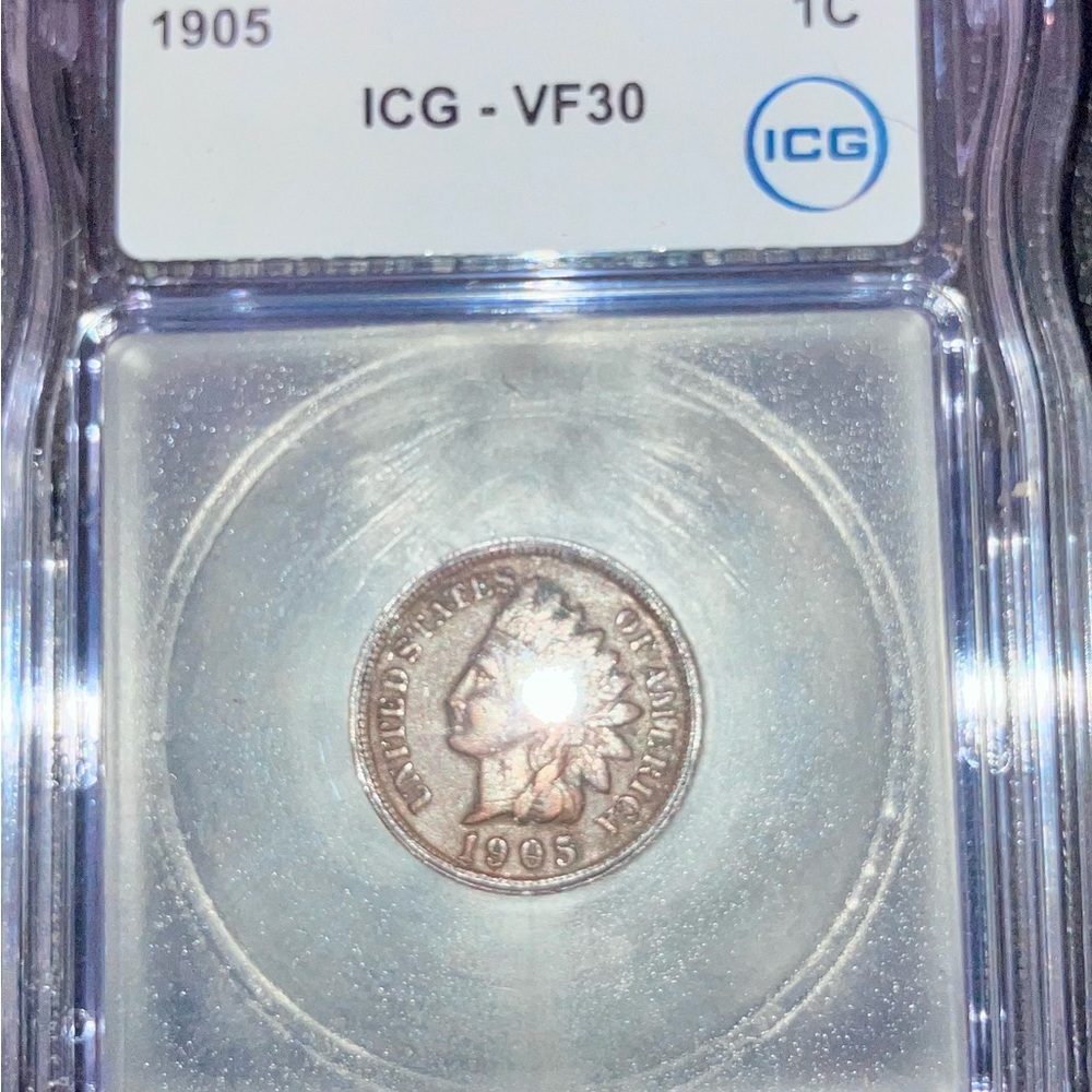 Graded 1905 Indian Head Penny